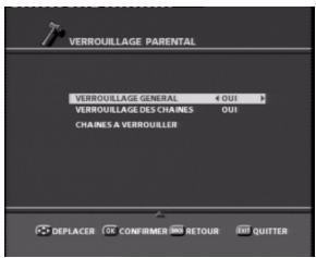 SAGEM PVR 6280T FR - 6-1-5 Verrouillage et autorisation parentale - 1