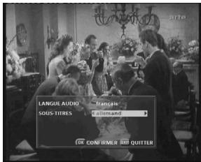 SAGEM PVR 6280T FR - 8-5-2 Langue des sous-titres - 1