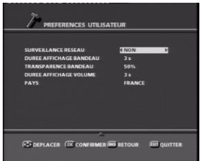 SAGEM PVR 6280T FR - 6-1-3 Préférences utiliser - 1