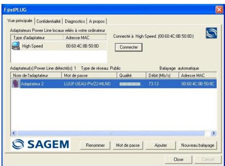 SAGEM TURBO PLUG - "Main" tab - 1