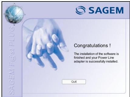SAGEM TURBO PLUG - The opposite screen appears. - 2