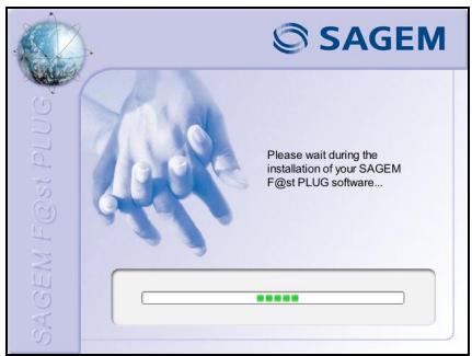 SAGEM TURBO PLUG - Installing the software and the USB drivers - 4