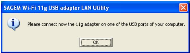 SAGEM WL5061S DONGLE WIFI - I.1 Installation of the software - 4
