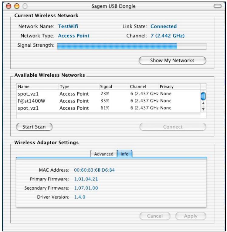 SAGEM WL5061S DONGLE WIFI - Open the WLAN utility - 2