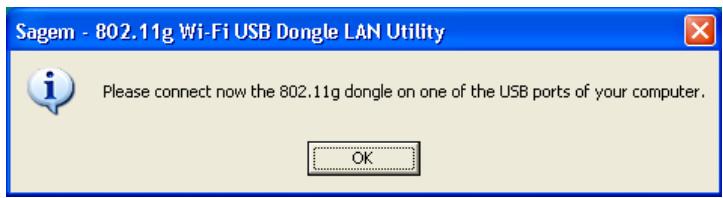 SAGEM XG760A DONGLE WIFI - I.1 Installation of the software - 4