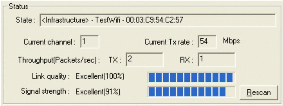 SAGEM XG760N DONGLE WIFI - Icon of the WLAN utility - 4