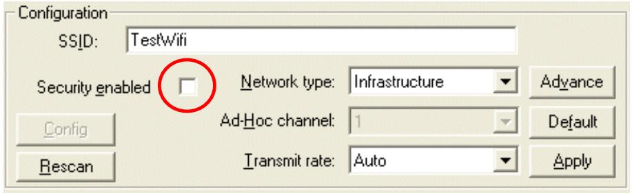 SAGEM XG760N DONGLE WIFI - 1) Security disabled on Access Point. - 1