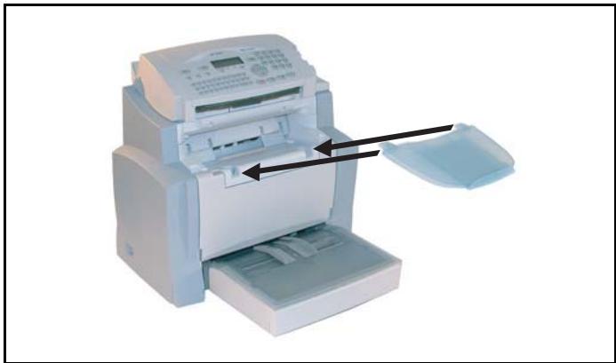 SAGEM MF 4640 - INSTALLING THE PRINTER OUTPUT STACKER - 1