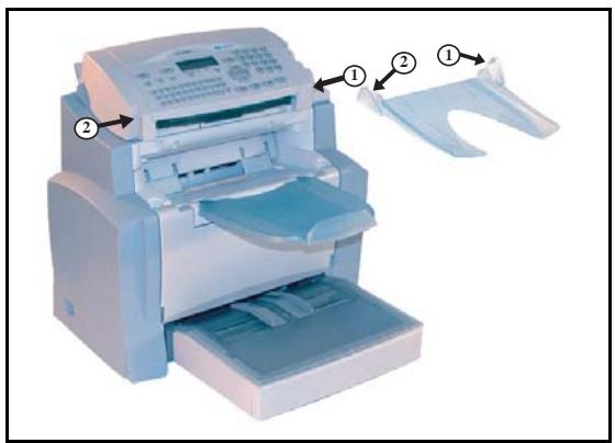 SAGEM MF 4640 - INSTALLING THE ORIGINAL DOCUMENT OUTPUT STACKER - 1