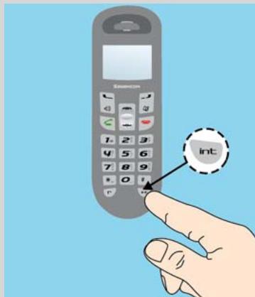 SAGEM D35T - Appeler un autre combiné (intercom) - 2