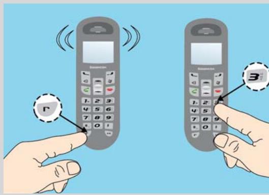 SAGEM D35V - Mener une conversation avec 2 correspondants (conference à 3) - 2