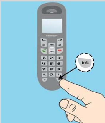 SAGEM D35V - Appeler un autre combiné (intercom) - 2