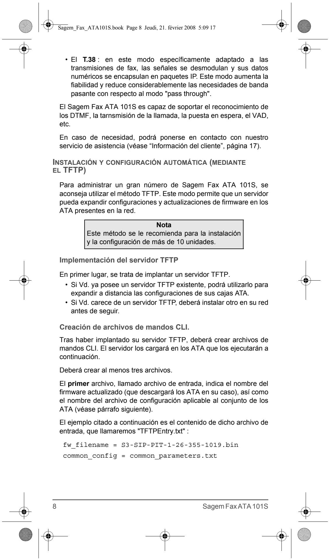SAGEM FAX ATA 101S - Etapa 3 - Menu SIP Configuration > SIP general > Tel to IP routing table - 7