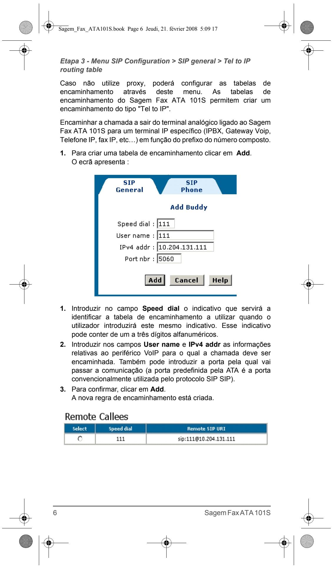 SAGEM FAX ATA 101S - Parametro eth0 - 10