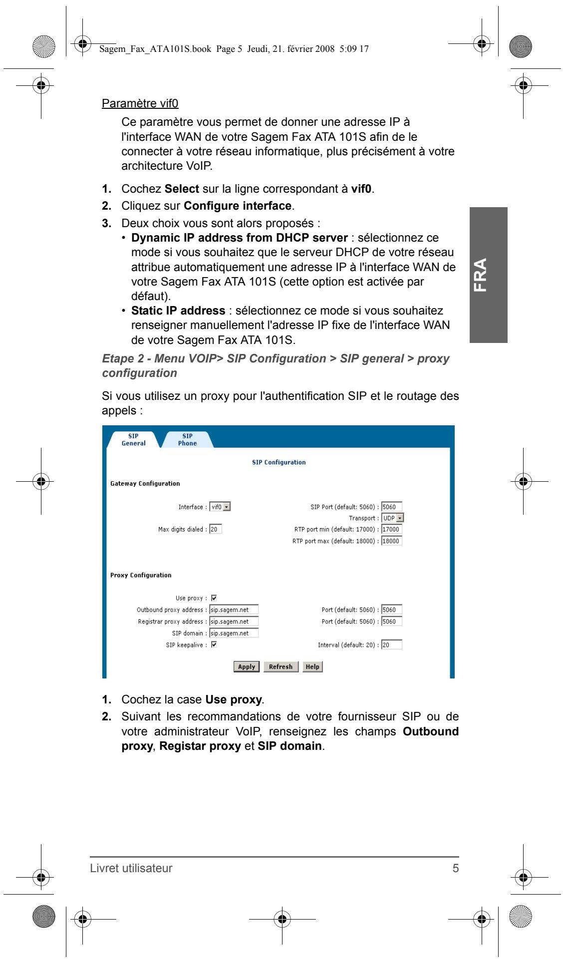 SAGEM FAX ATA 101S - Important - 3