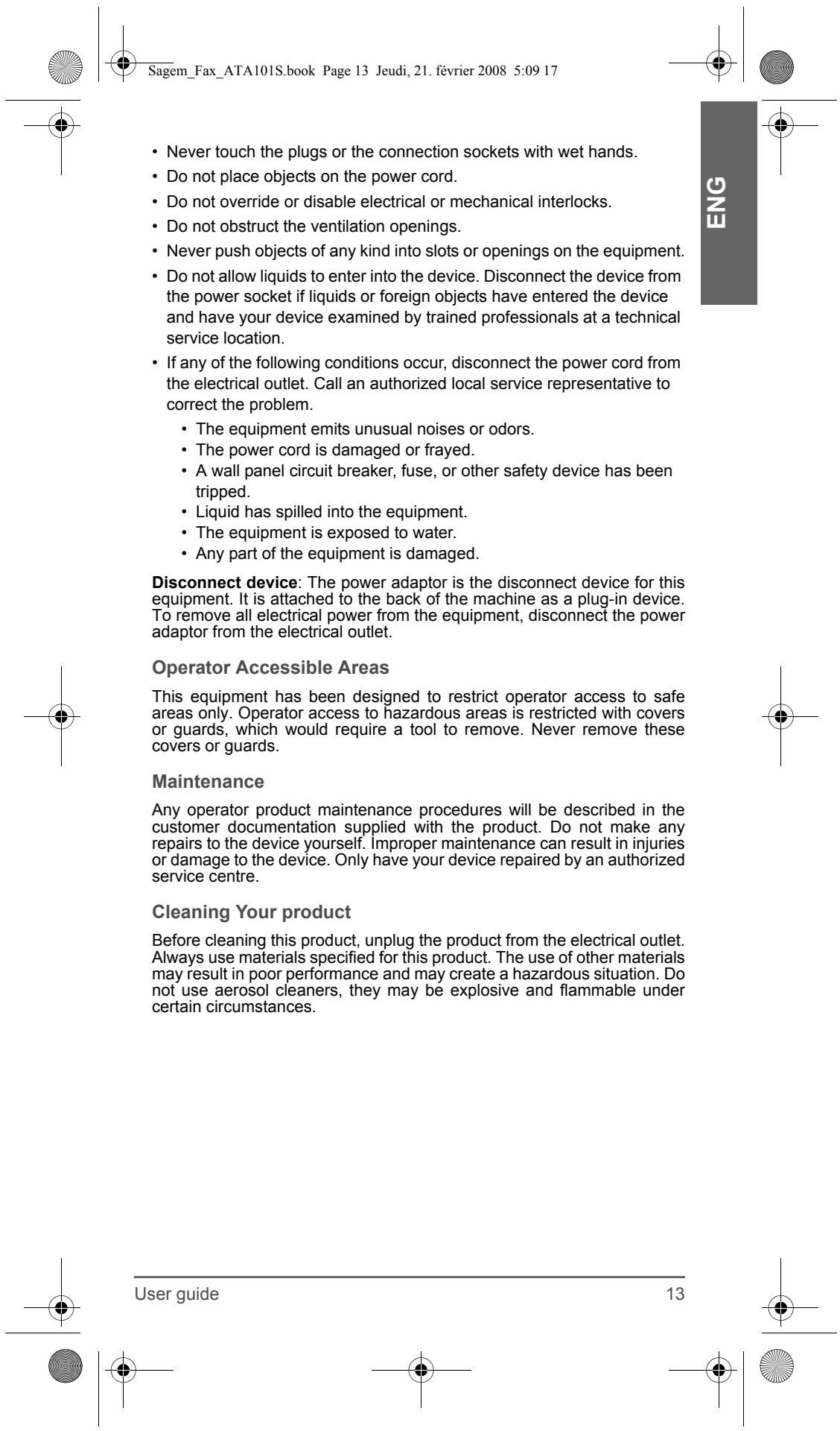 SAGEM FAX ATA 101S - eth0 setting - 17
