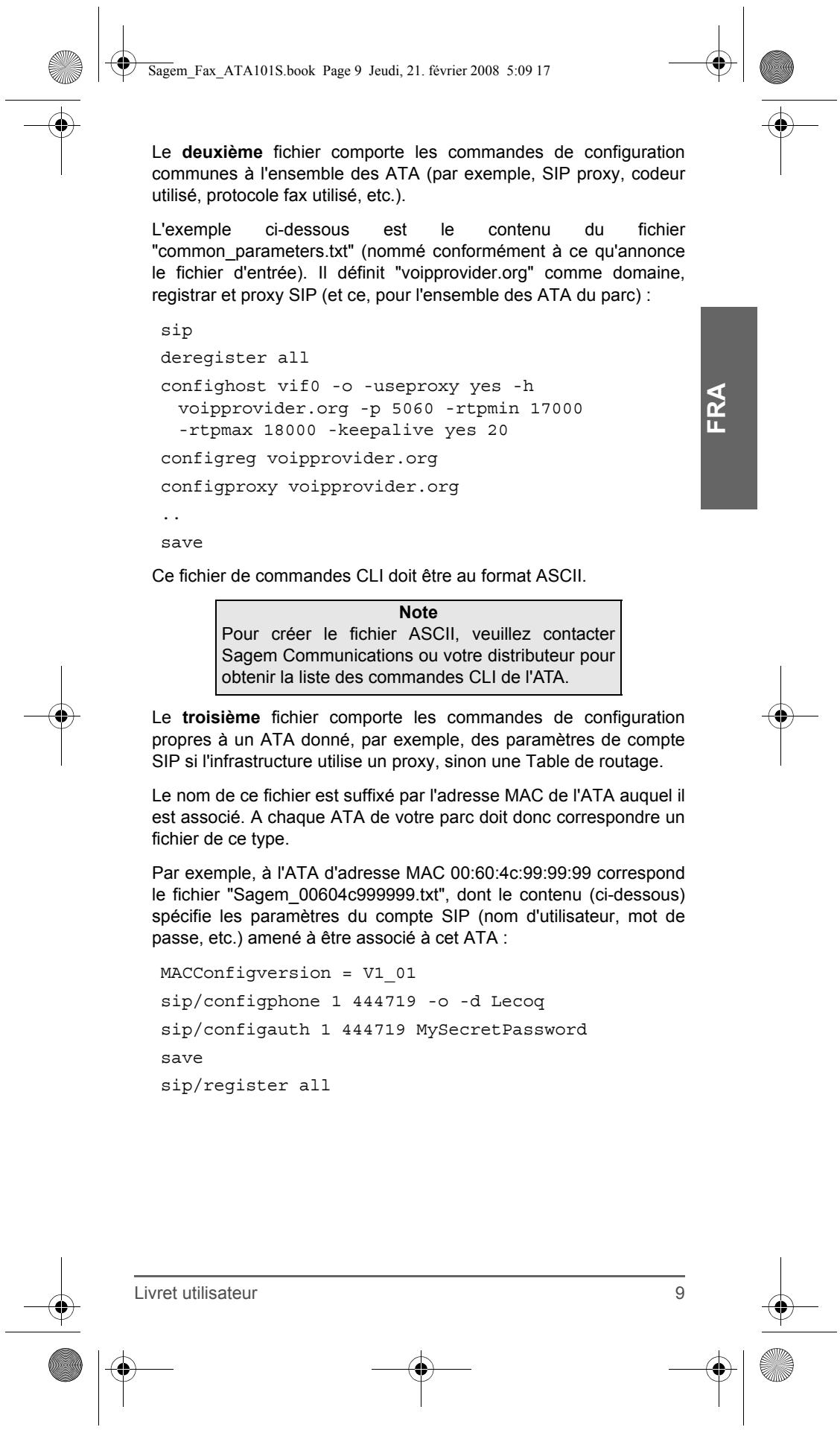 SAGEM FAX ATA 101S - Important - 7