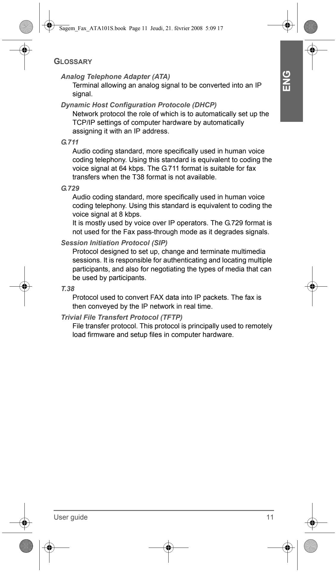 SAGEM FAX ATA 101S - eth0 setting - 15