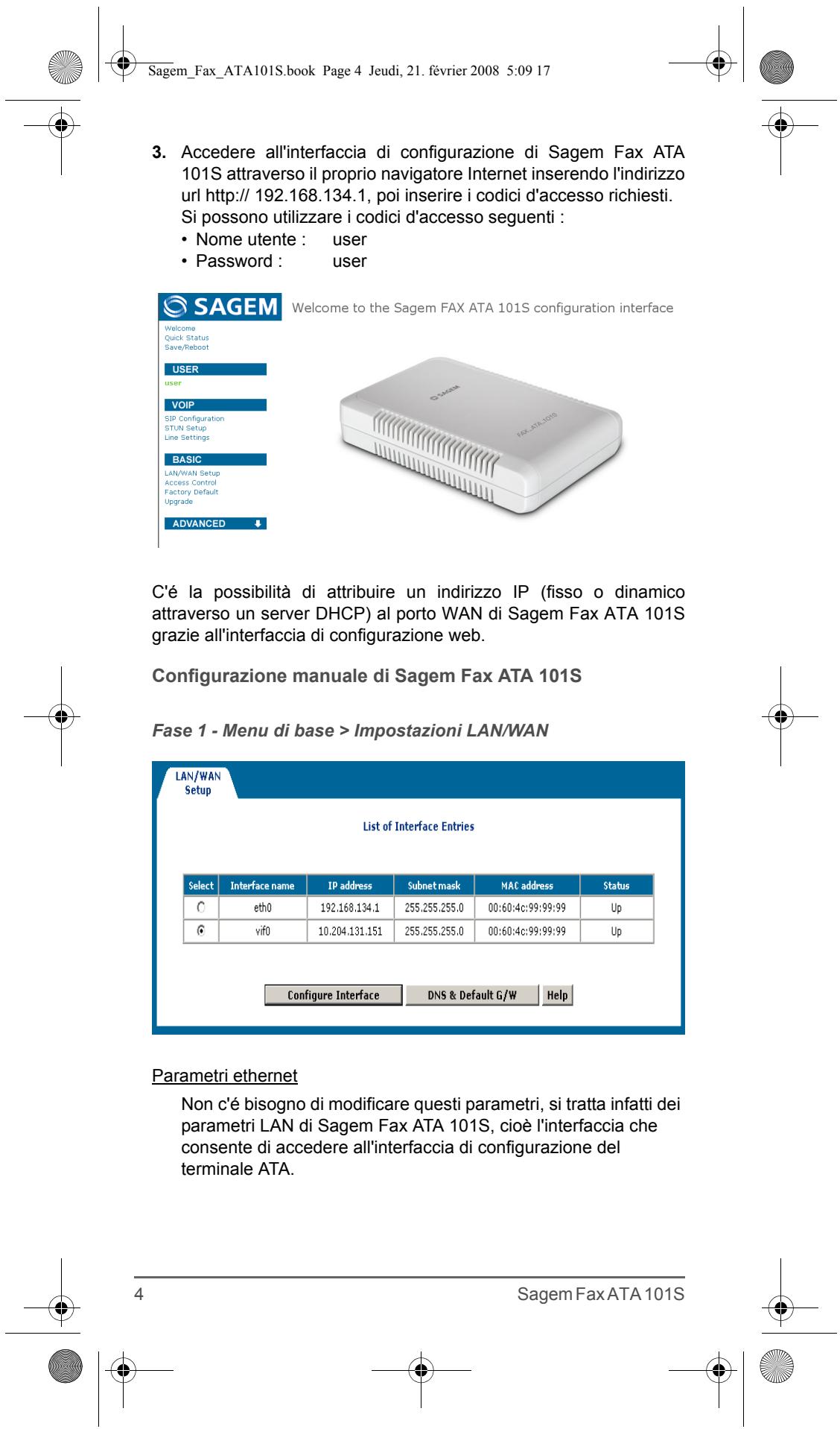 SAGEM FAX ATA 101S - 6