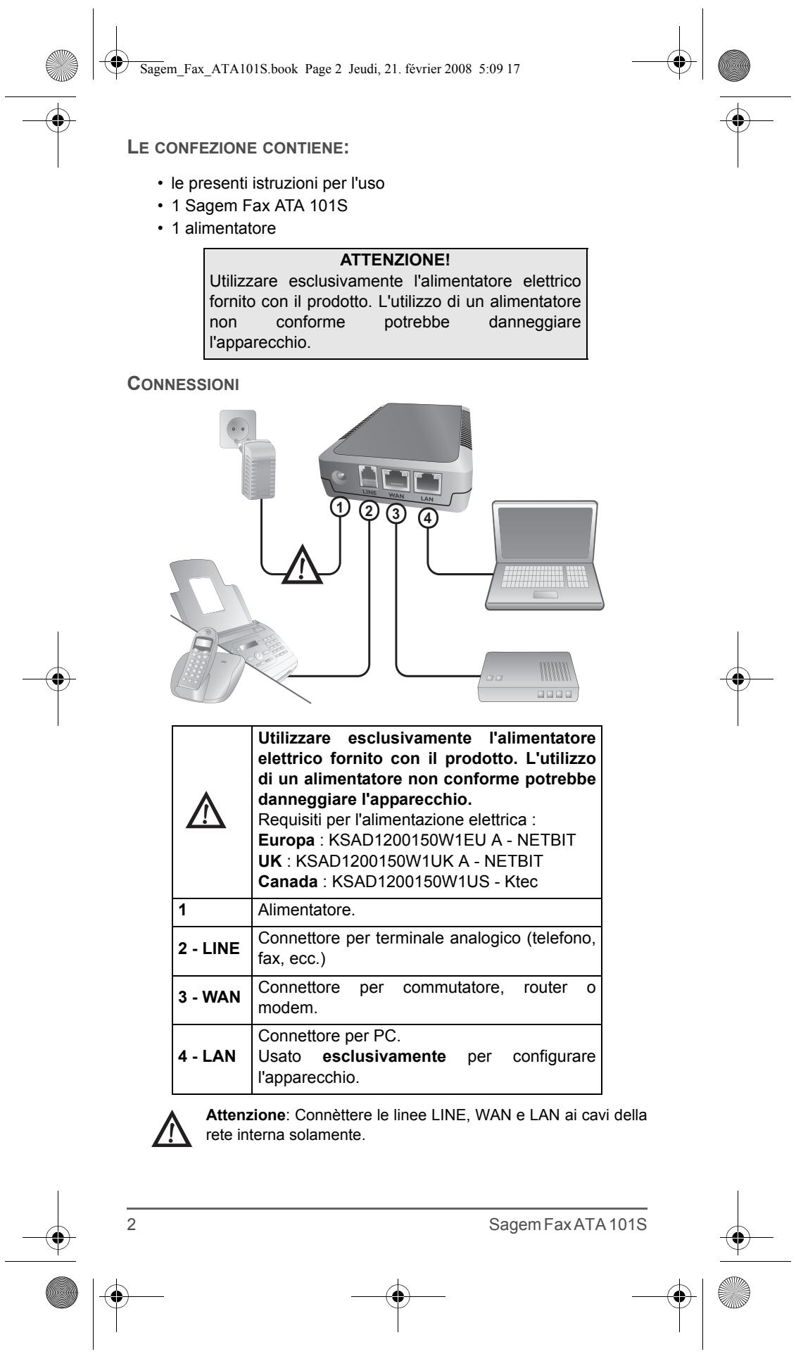 SAGEM FAX ATA 101S - 4