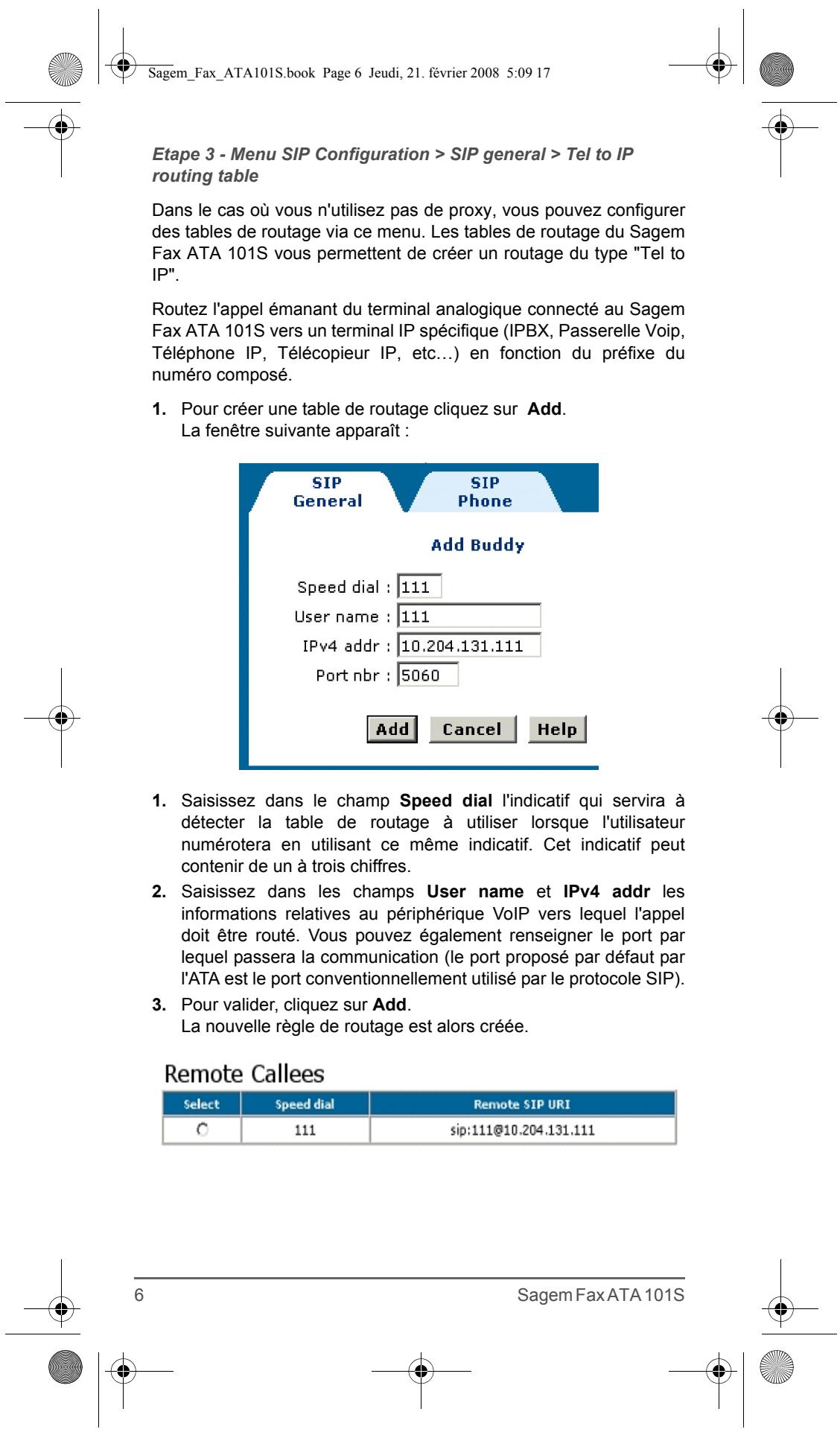 SAGEM FAX ATA 101S - Important - 4