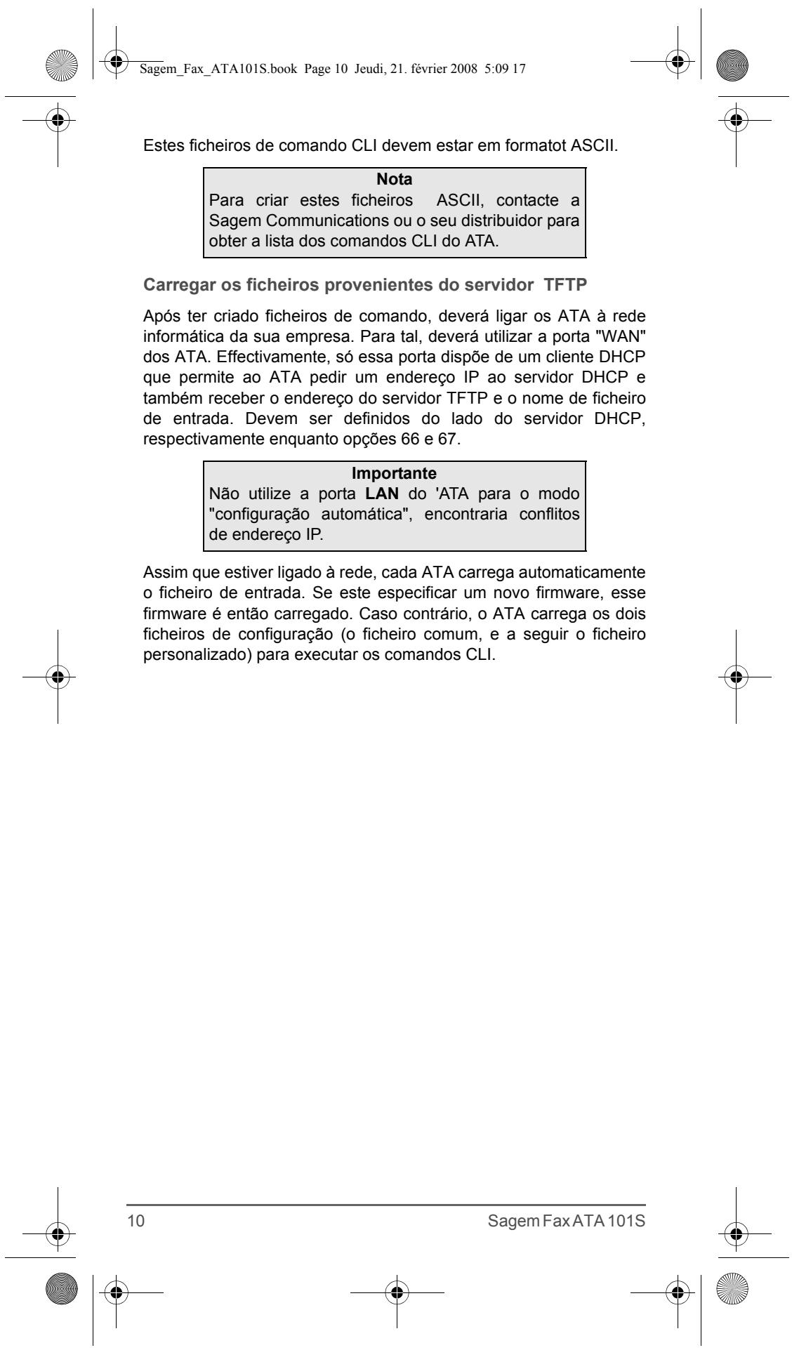 SAGEM FAX ATA 101S - Parametro eth0 - 14