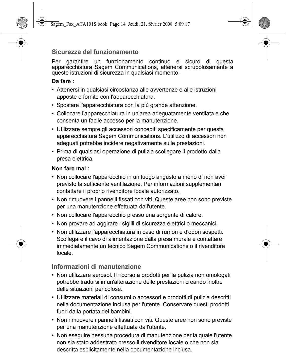 SAGEM FAX ATA 101S - SAGEM COMMUNICATIONS - 7