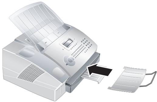 SAGEM LASERFAX 825 - Monter le plateau de sortie des documents - 1