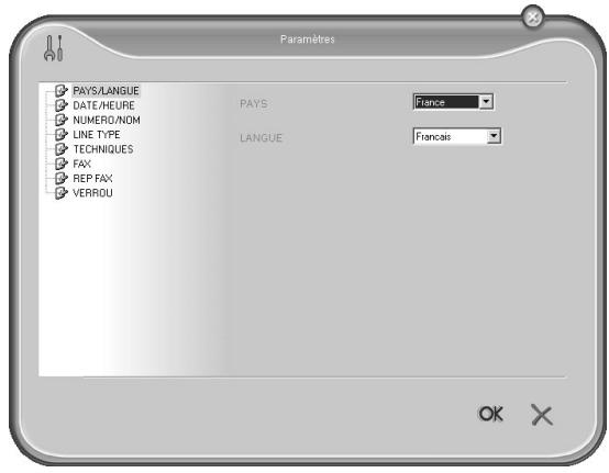 SAGEM LASERFAX 825 - Paramètres - 1