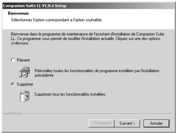 SAGEM LASERFAX 855 - Désinstallation du logiciel - 1