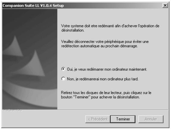 SAGEM LASERFAX 855 - Désinstallation du logiciel - 2
