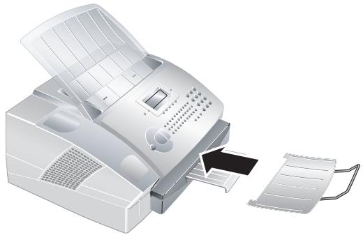 SAGEM LASERFAX 855 - Monter le plateau de sortie des documents - 1
