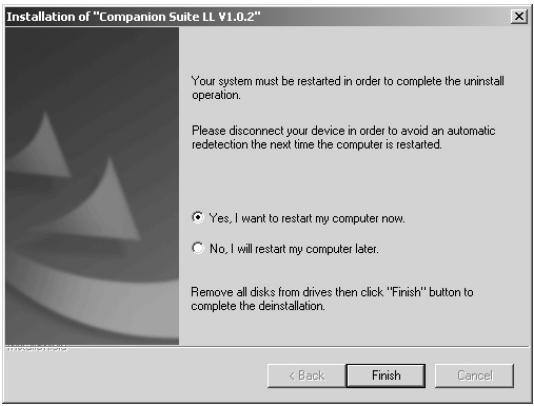 SAGEM LASERFAX 3260 - Uninstalling the Software - 2
