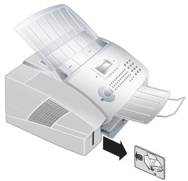 SAGEM LASERFAX 3260 - ACTION COMPLETED / REMOVE CARD - 1