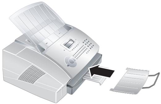 SAGEM LASERFAX 3260 - Attaching the Document outlet tray - 1