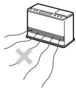 SAGEM MF 9325 - Ne pas installer l'appareil dans des endroits : - 4
