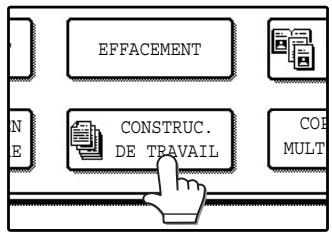 SAGEM MF 9325 - Appuyez sur la touche [construc. de travail] sur l'écran de menu des modes spéciaux. - 1