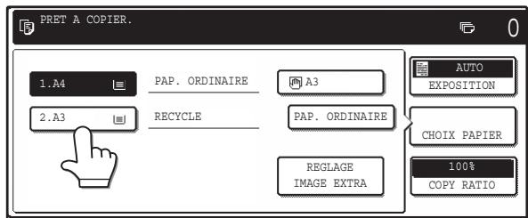 SAGEM MF 9325 - Sélection manuelle du format du papier (magasin papier) - 1