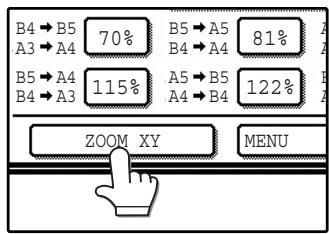 SAGEM MF 9325 - Selection distincte des TAUX de reproduction vertical et horizontal (copie ZOOM XY) - 5