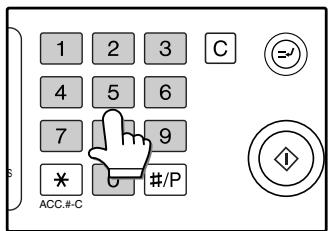SAGEM MF 9325 - Entrez votre numéro de compte (5 chiffres) avec les touches numérotées. - 1