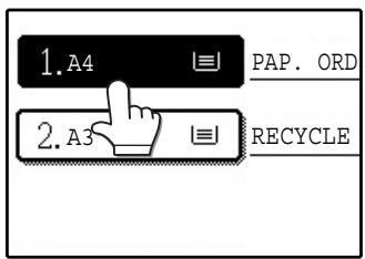SAGEM MF 9325 - Appuyez sur la touche [choix PAPIER], puis sélectionnez le format de PAPIER souhaité. - 1