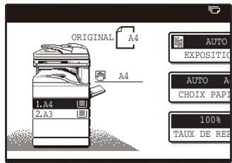 SAGEM MF 9325 - Assurez-vous que le format de papier automatiquement sélectionné est identique à celui de l'original. - 1