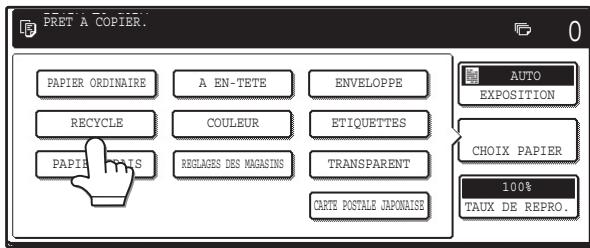 SAGEM MF 9325 - Configuration du type de papier dans le plateau d'alimentation auxiliaire - 7