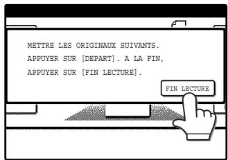 SAGEM MF 9325 - Lors de l'utilisation de la vitre d'exposition : - 1