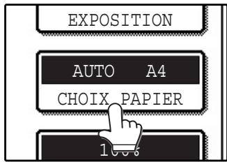 SAGEM MF 9325 - Configuration du type de papier dans le plateau d'alimentation auxiliaire - 5