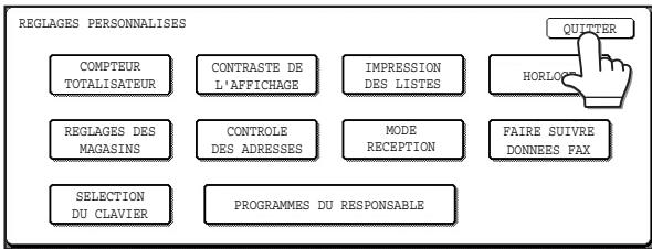 SAGEM MF 9325 - Appuyez sur la touche correspondant au réglage souhaité. l'écran des réglages apparait. - 4