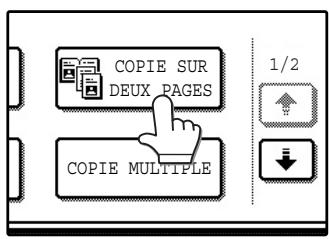 SAGEM MF 9325 - Appuyez sur la touche [COPIE sur deux PAGES] sur l'écran des modes spéciaux. - 1