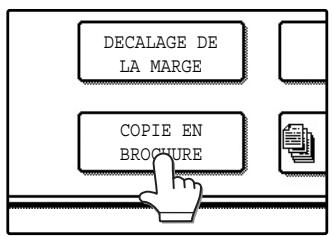 SAGEM MF 9325 - Appuyez sur la touche [COPIE en brochure] sur l'écran des modes spéciaux. - 1