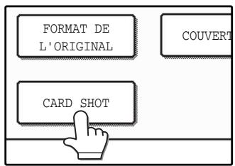 SAGEM MF 9325 - Pressez la touche + puis la touche [CARD SHOT] sur l'écran des modes spéciaux. - 1