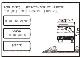 SAGEM MF 9325 - Sélectionnez les réglages à enregistrer dans le programme. - 1